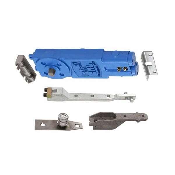 Adjustable Spring Power 105DegHold Open Overhead Concealed Closer W/ AP Hardware Package for 7/8